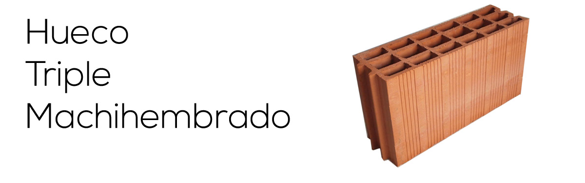 Nuevo Ladrillo hueco triple machihembrado T11.