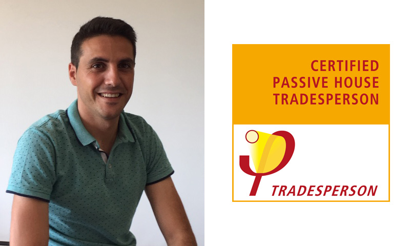 Primer certificado Passivhaus Tradesperson en Cerámica Sampedro