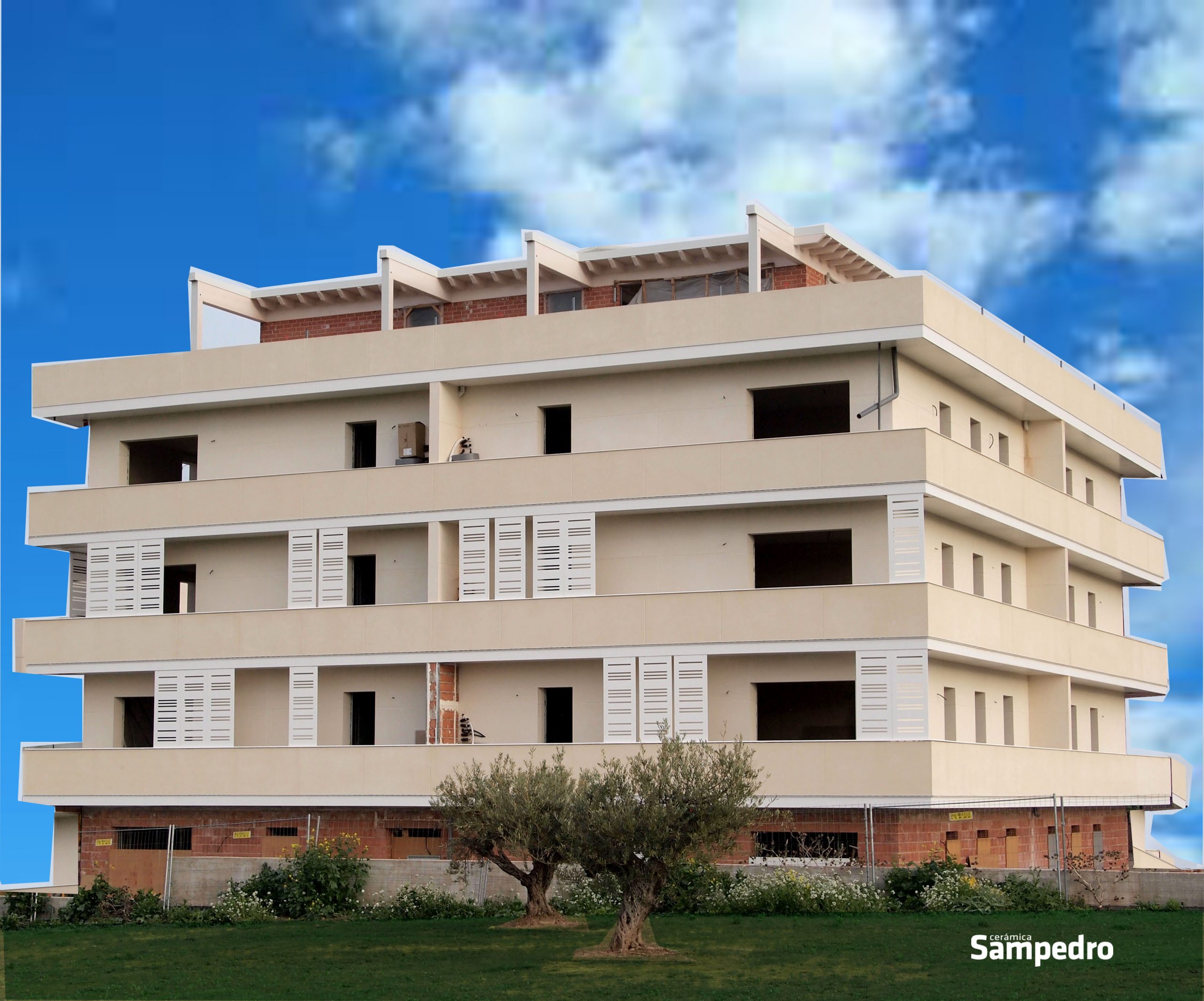 17 viviendas, construidas con Bloque Termoarcilla® Muro de carga 29 cm